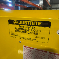 Justrite Sure-Grip EX 4 Gallon Flammable Liquid Storage Cabinet image 0